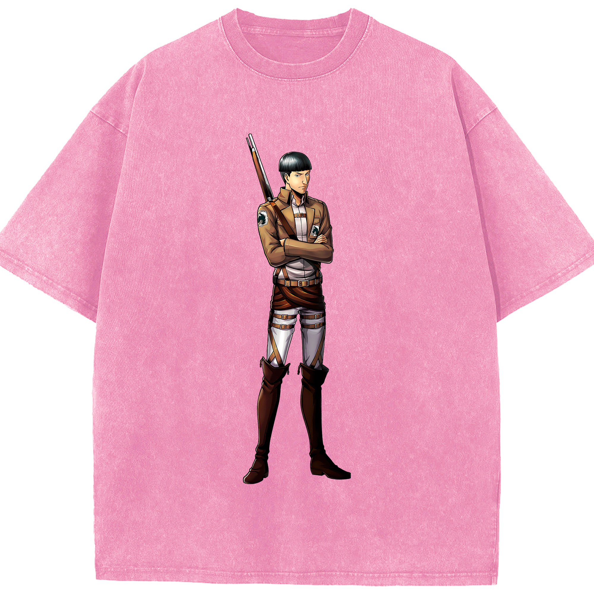 （画像用） 進撃の巨人 Attack on Titan 綿100% ヴィンテージ風 半袖Tシャツ（フロントプリント）